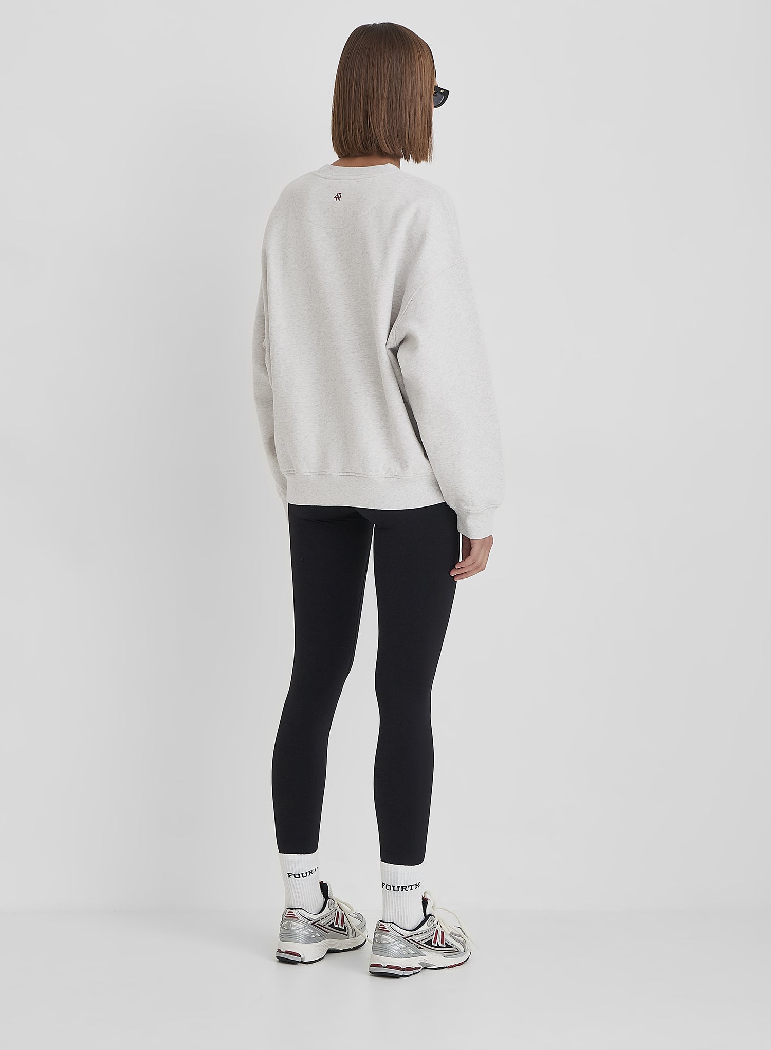 Grey 4th Studio Slogan Oversized Sweatshirt